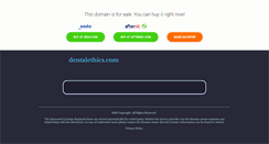 Desktop Screenshot of dentalethics.com